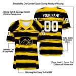 personalized iowa hawkeyes art stripe black jersey best selling