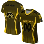 personalized iowa hawkeyes dynamic dots gold jersey best selling