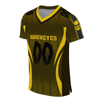 personalized iowa hawkeyes dynamic dots gold jersey fashion forward