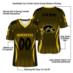 personalized iowa hawkeyes dynamic dots gold jersey best selling