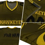 personalized iowa hawkeyes dynamic dots gold jersey best selling