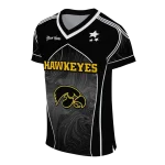 personalized iowa hawkeyes halftone slant black jersey best selling