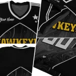 personalized iowa hawkeyes halftone slant black jersey best selling