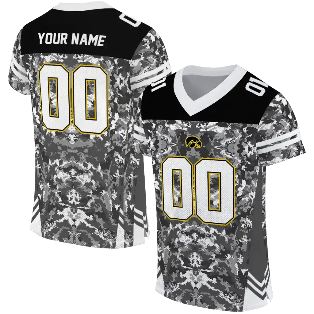 personalized iowa hawkeyes mirrored pattern black jersey best selling personalized iowa hawkeyes mirrored pattern black jersey best selling