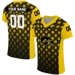 personalized iowa hawkeyes stacked rectangle black jersey best selling