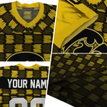 personalized iowa hawkeyes stacked rectangle black jersey best selling