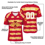 personalized iowa state cyclones layered grids red jersey best selling