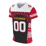 personalized iowa state cyclones tire arrows red black white jersey best selling
