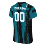 personalized jacksonville jaguars striped texture teal jersey best selling
