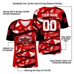 personalized jacksonville state gamecocks camo shatter red jersey best selling