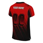 personalized jacksonville state gamecocks halftone flow red black jersey best selling