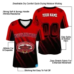 personalized jacksonville state gamecocks halftone flow red black jersey best selling