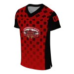 personalized jacksonville state gamecocks stacked rectangle red jersey best selling