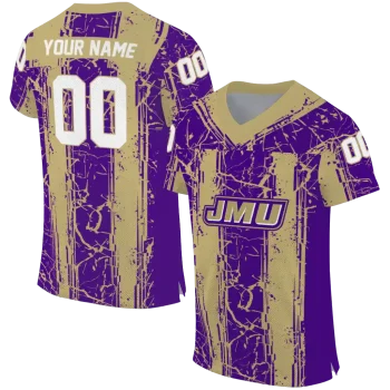 personalized james madison dukes rugged stripes purple jersey best selling