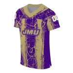 personalized james madison dukes rugged stripes purple jersey best selling