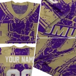 personalized james madison dukes rugged stripes purple jersey best selling