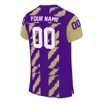 personalized james madison dukes stripe block purple jersey best selling