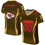 personalized kansas city chiefs dynamic dots gold jersey best selling
