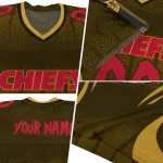 personalized kansas city chiefs dynamic dots gold jersey best selling