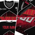 personalized kansas city chiefs halftone slant red black jersey best selling