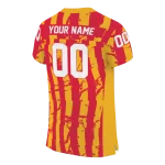 personalized kansas city chiefs stripe splatter red jersey best selling