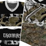 personalized kansas jayhawks antler skull camouflage hunting jersey best selling