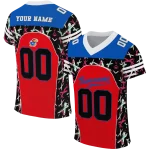 personalized kansas jayhawks brushstroke xs crimson black jersey best selling