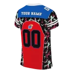 personalized kansas jayhawks brushstroke xs crimson black jersey best selling