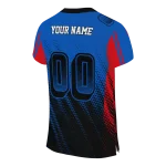 personalized kansas jayhawks halftone flow blue black jersey best selling