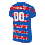 personalized kansas jayhawks layered grids blue jersey best selling