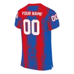 personalized kansas jayhawks rugged stripes blue jersey best selling