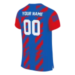 personalized kansas jayhawks stripe block blue jersey best selling