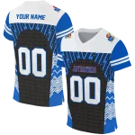 personalized kansas jayhawks tire arrows blue black white jersey best selling