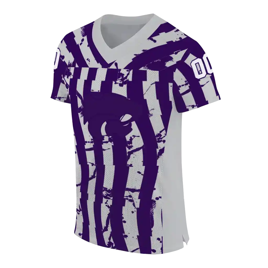 personalized kansas state wildcats stripe splatter purple jersey fashion forward personalized kansas state wildcats stripe splatter purple jersey fashion forward