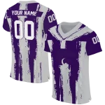 personalized kansas state wildcats striped texture purple jersey best selling