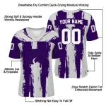 personalized kansas state wildcats striped texture purple jersey best selling