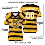 personalized kennesaw state owls art stripe gold jersey best selling