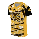 personalized kennesaw state owls camo shatter gold jersey best selling