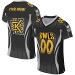 personalized kennesaw state owls dynamic dots black jersey best selling