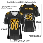 personalized kennesaw state owls dynamic dots black jersey best selling