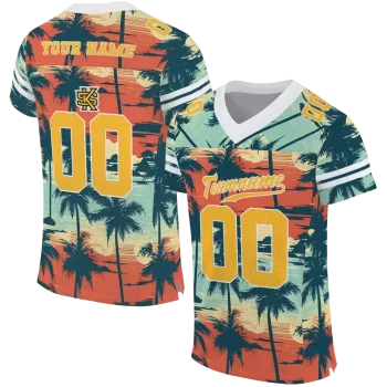 personalized kennesaw state owls horizon palm sunset jersey best selling