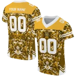 personalized kennesaw state owls mirrored pattern gold jersey best selling