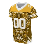 personalized kennesaw state owls mirrored pattern gold jersey best selling