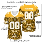 personalized kennesaw state owls mirrored pattern gold jersey best selling