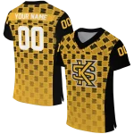 personalized kennesaw state owls stacked rectangle gold jersey best selling
