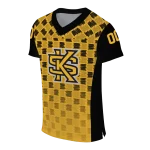 personalized kennesaw state owls stacked rectangle gold jersey best selling