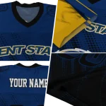 personalized kent state golden flashes halftone flow navy blue black jersey best selling