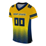 personalized kent state golden flashes halftone sweep gold black jersey best selling