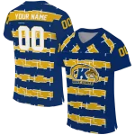 personalized kent state golden flashes layered grids navy blue jersey best selling