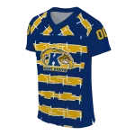 personalized kent state golden flashes layered grids navy blue jersey best selling